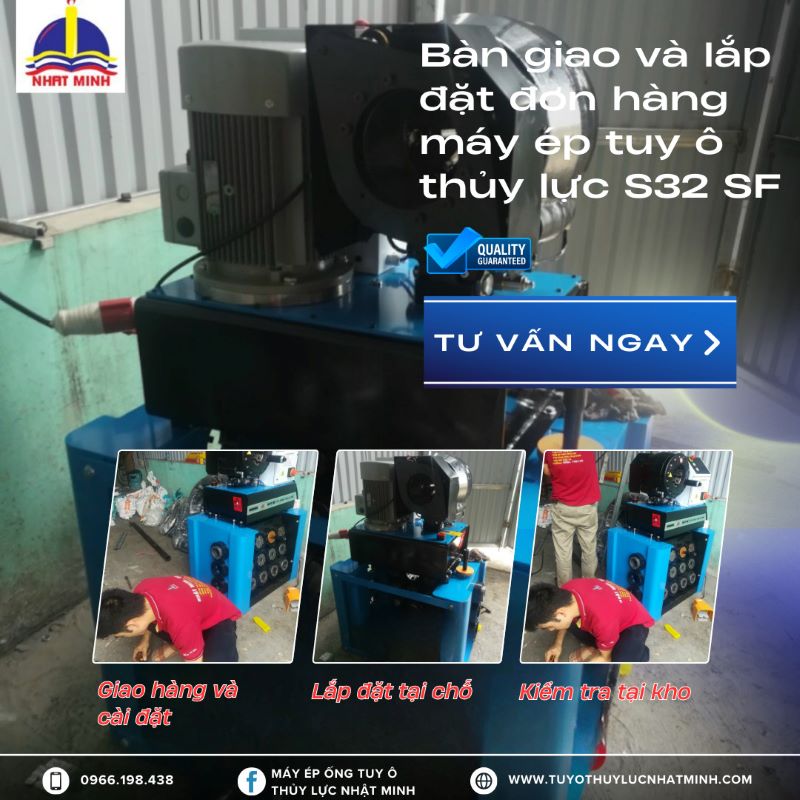 Bàn giao lắp đặt đơn hàng máy ép ống tuy ô thủy lực S32 SF - Thiết Bị Thủy Lực Nhật Minh - Công Ty TNHH Thương Mại Và Xuất Nhập Khẩu Thiết Bị Thủy Lực Nhật Minh